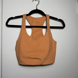 Girlfriend Collective Orange Paloma Racerback Sports Bra Size Small